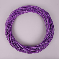 Вінок з лози фіолетовий 40 см. 39034