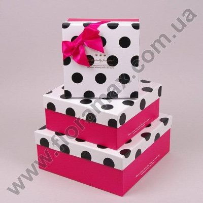 Комплект коробок для подарунків 3 шт. 40727