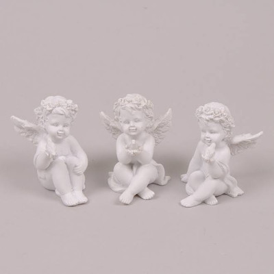 Ангел керамический с птичкой (цена за 1 шт.) 26697