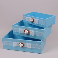 Комплект блакитних ящиків 3 шт. 29556