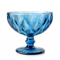 Комплект синіх скляних креманок "Elise" 300 мл. 6 шт. 30645
