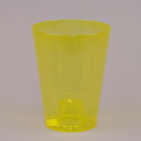 Горшок пластмассовый для орхидей Округлый желтый 12.7см.