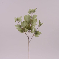 Гілка декоративна з зеленим листям 72003