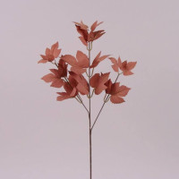 Гілка декоративна з коричневим листям 72004