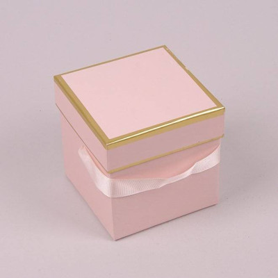 Коробка для цветов розовая 5 шт. (цена за 1 шт.) 41304