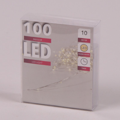 Подсветка LED теплый свет 100 светодиодов 10 м. 45028