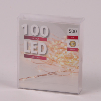 Подсветка LED теплый свет 100 светодиодов 5 м. 45033