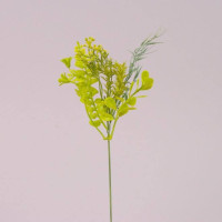 Гілочка декоративна з жовтим цвітом 72073