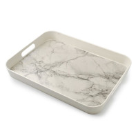 Поднос Bamboo White Marble 30452