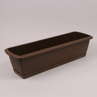 Балконний ящик з підставкою Respana Set коричневий 60см.