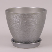 Горшок керамический Ксения люкс металлик 1,5л.
