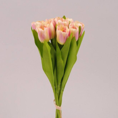 Букетик Тюльпанов кремово-розовый 72346