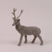 Фігурка новорічна Олень флок сірий 27.5 см. 21678