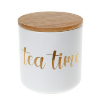 Банка фарфорова Tea Time з бамбуковою кришкою 0,55 л. 32098