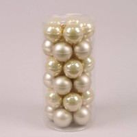 Кульки скляні 5,7 см. золото-шампань (30 шт.) 44582