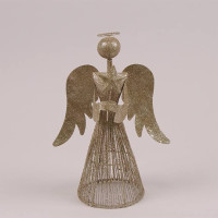 Ангел декоративный золотой  30 см. 21714