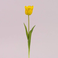 Квітка Тюльпан з латексу жовта 72726