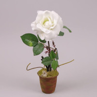Декорація троянда біла 7461