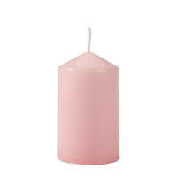 Свеча цилиндр Bispol 6х10 см. розовая 27488