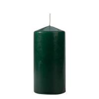 Свеча цилиндр Bispol 6х12 см. темно-зеленая 27491