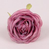 Головка Розы темно-розовая 23598