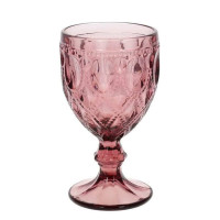Келих скляний для вина пурпуровий 300 мл. 32361