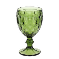 Келих скляний для вина оливковий 300 мл. 32363