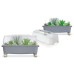 Мини-теплица Respana Planter Wood Low Set серая