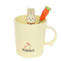 Чашка фарфорова з ложечкою "Rabbit" 0,38 л. 32393