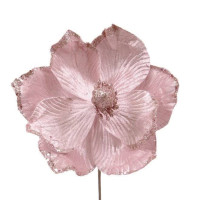 Цветок новогодний Магнолия розовый 12695