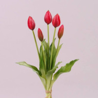 Букет Тюльпанів з латексу червоний 73234