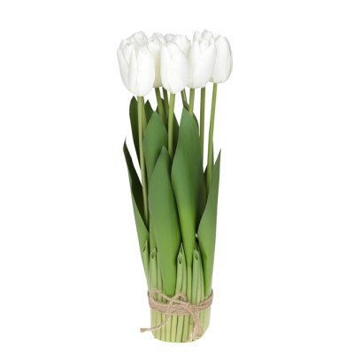 Композиция-букет с тюльпанов белая 25 см. 42044