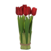 Композиція-букет з тюльпанів бордова 25 см. 42042