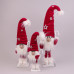 Фігурка новорічна Гном в окулярах і червоній шапці 65 см. 16475