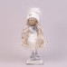 Фігурка новорічна Дівчинка в білому платті 45 см. 16496