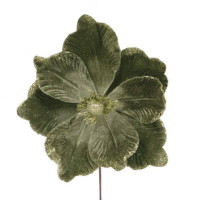Цветок новогодний Магнолия зеленый 13124
