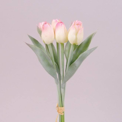 Букет Тюльпанов кремово-розовый 73274