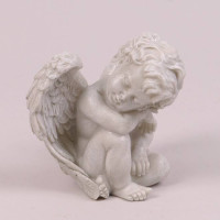 Ангел керамический серый 34457