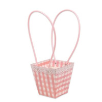 Паперова рожева сумочка для квітів (10 шт.) 39256