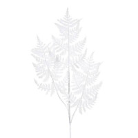 Гілка Папороті новорічна біла 78 см. 13225