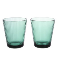 Набор зеленых стеклянных стаканов 330 мл. 2 шт. 32849