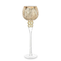 Подсвечник стеклянный шампань H-40 см. 34508