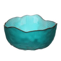 Салатник скляний смарагдовий Fleur D-13 см. 28415