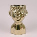 Кашпо керамическое Голова золотое H-28 см. 36456