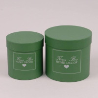 Комплект зелених коробок для квітів 2 шт. 39915
