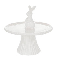 Підставка керамічна для тістечок Кролик 22 см. 33439