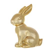 Фігурка порцелянова Кролик золота 14 см. 42081