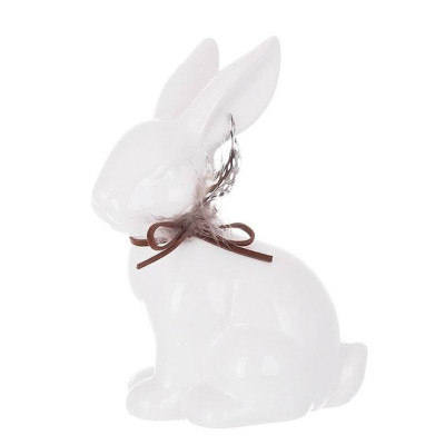 Фігурка порцелянова Кролик біла 14 см. 42090