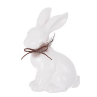 Фигурка фарфоровая Кролик белая 18.5 см. 42091