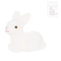 Набор флокированных белых Кроликов 3 шт. 42096